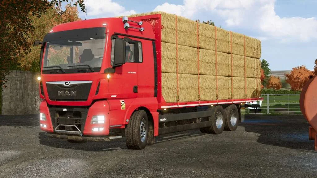 MAN TGX 26.640 Straw Bale v1.0 FS22 FS22 Mod Free Download