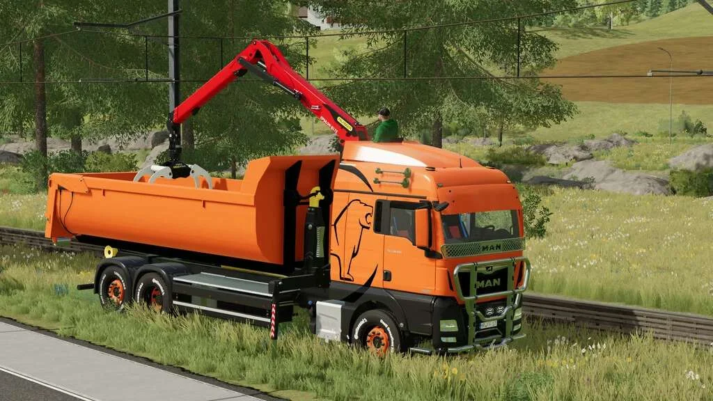 MAN TGX Crane HKL Pack v1.0 FS22 FS22 Mod Free Download