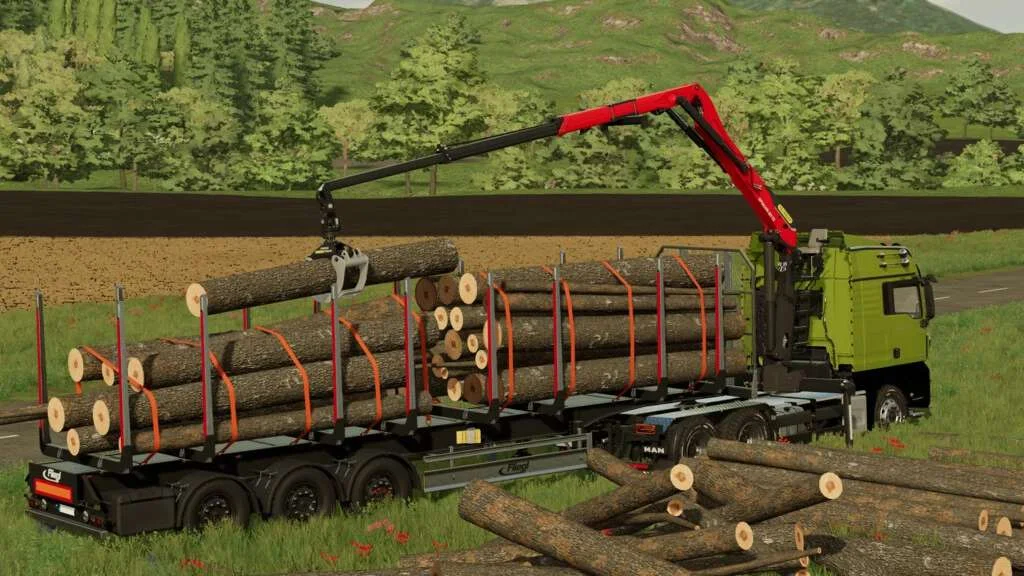 MAN TGX Forest Semi-Truck v1.0.0.1 FS22 FS22 Mod Free Download