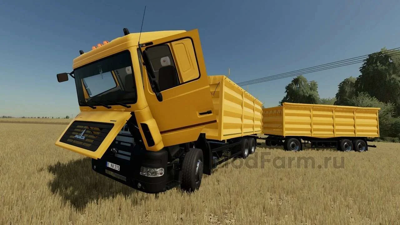 MAZ 6501A8 Kolos v1.0.0.1 FS22 FS22 Mod Free Download