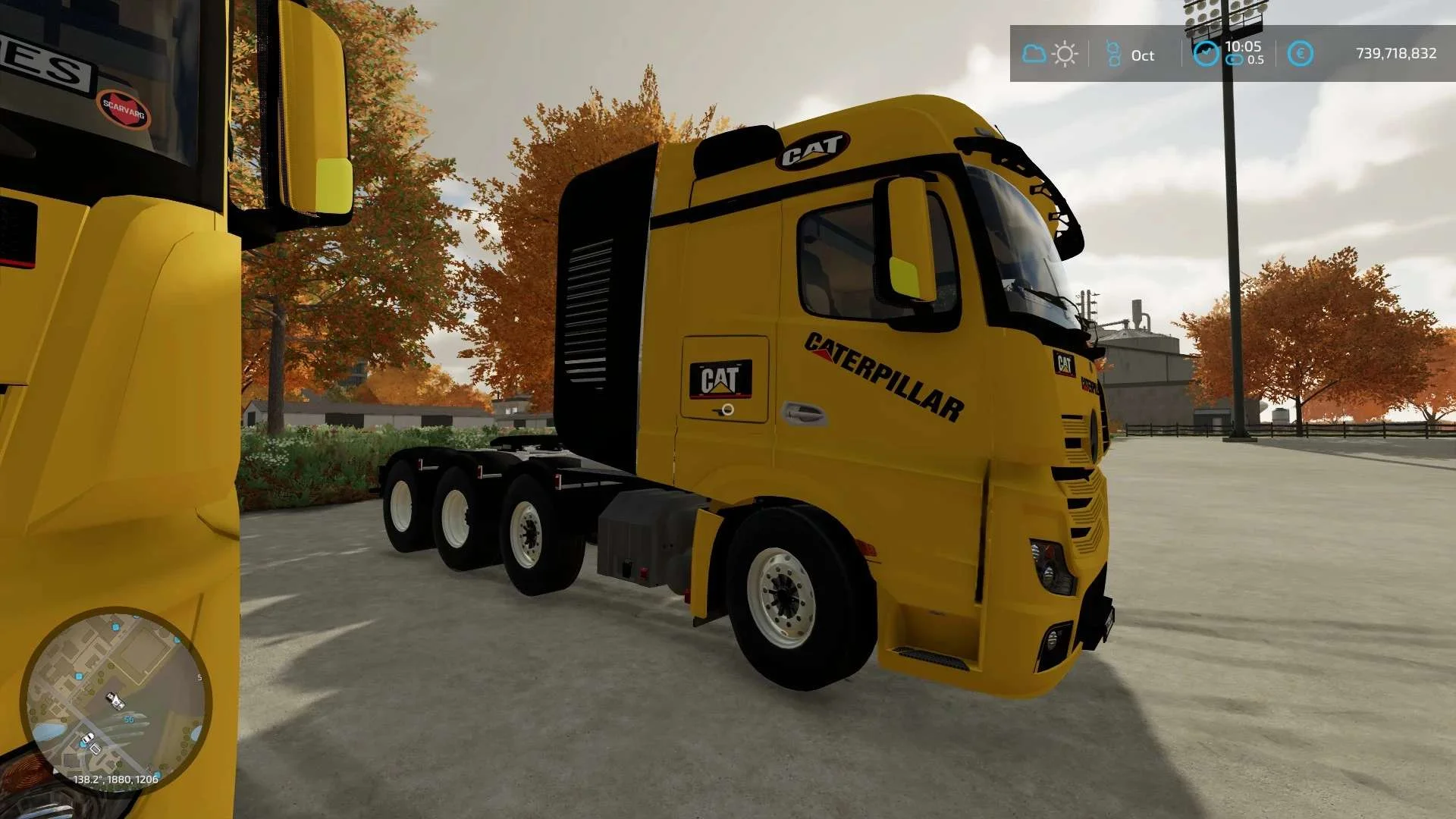 MB Actros CAT v1.0.0.1 4×4, 8×8 Reupdated v1.0 FS22 FS22 Mod Free Download