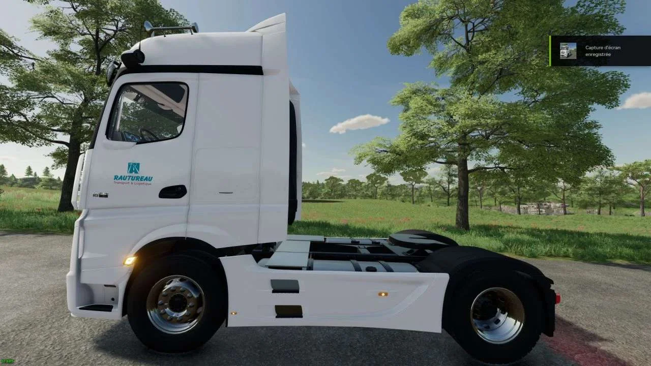 Mercedes Actros 2022 Rautureau Group v1.0 FS22 FS22 Mod Free Download
