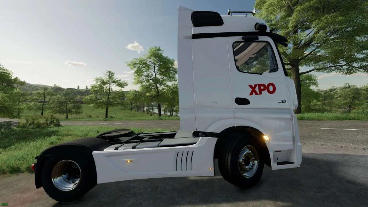 Mercedes Actros 2022 XPO Logistics v1.0 FS22 FS22 Mod Free Download