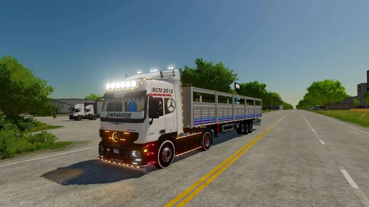Mercedes Actros Mp3 Edited v1.0 FS22 FS22 Mod Free Download