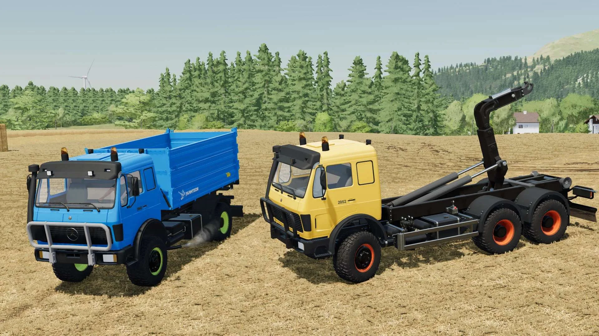 Mercedes Benz Agrar Kipper & IT Runner Trucks v1.0 FS22 FS22 Mod Free Download