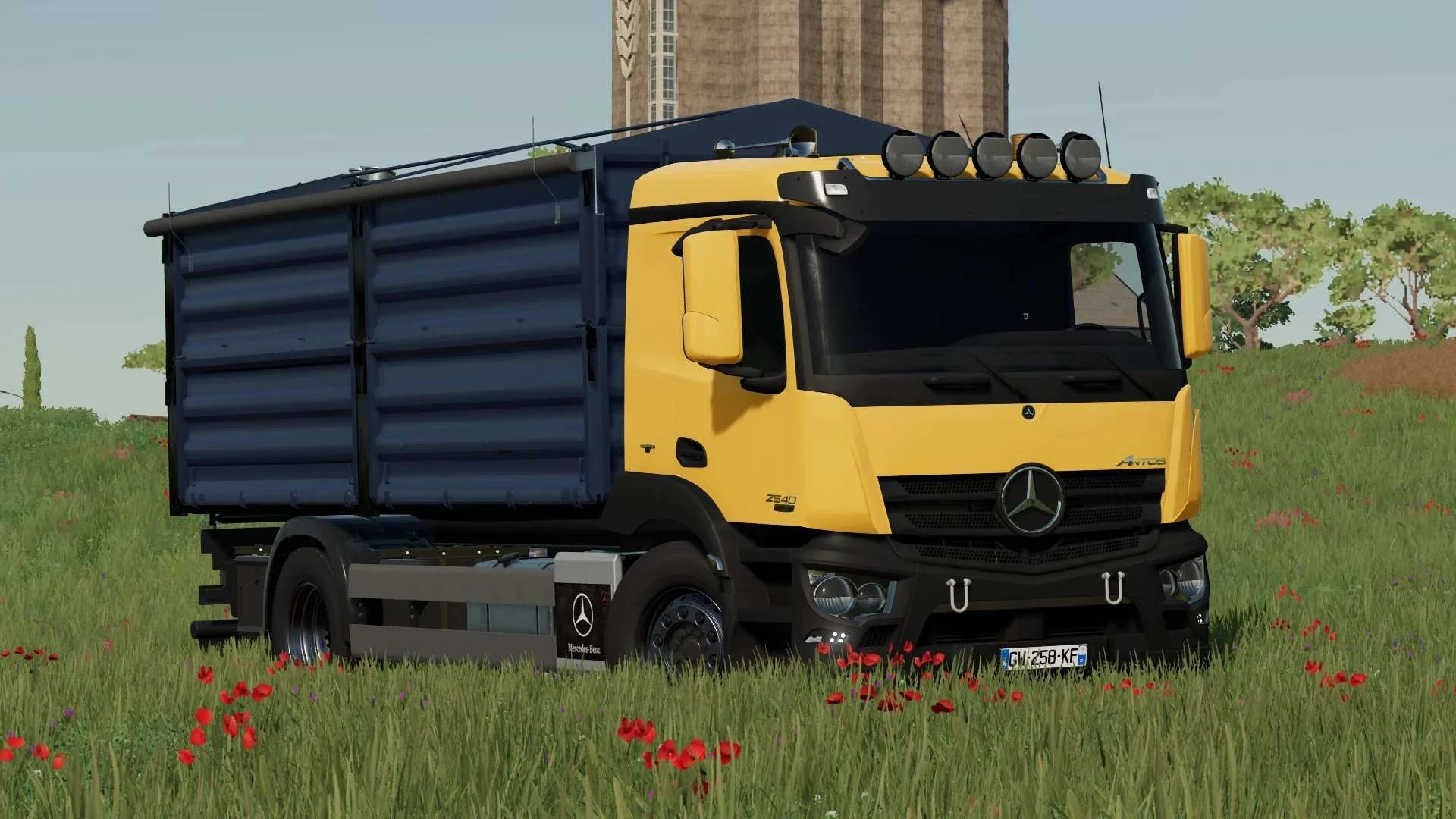 Mercedes Benz Antos Grain 4×2 v1.0 FS22 FS22 Mod Free Download