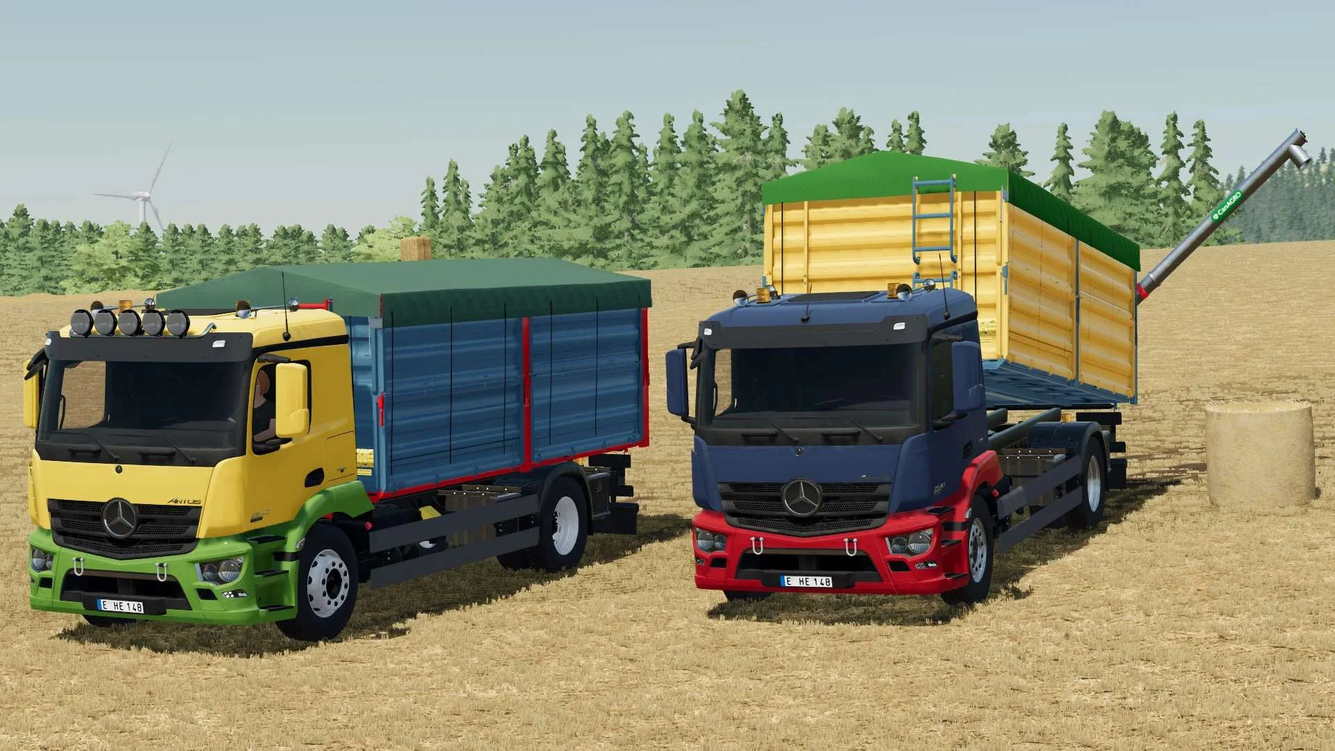 Mercedes Benz Antos Grain/Overload Truck v1.0 FS22 FS22 Mod Free Download