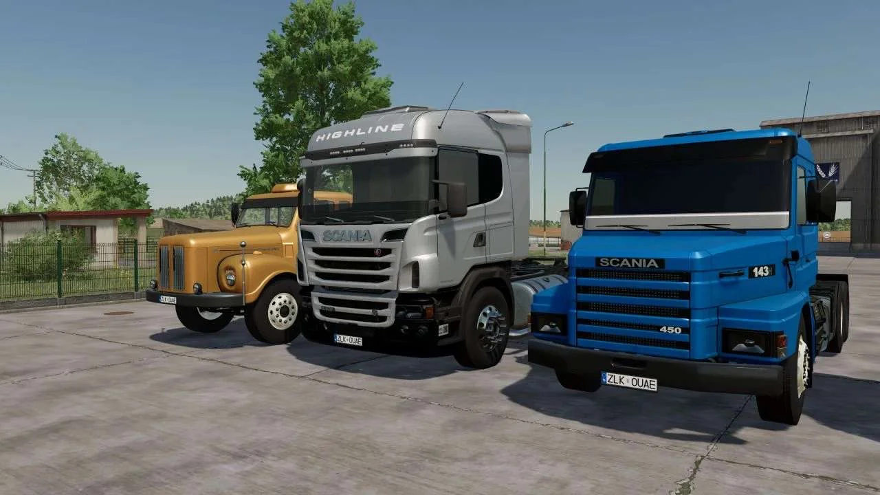 Old Generation Scania Pack v1.0.0.3 FS22 FS22 Mod Free Download