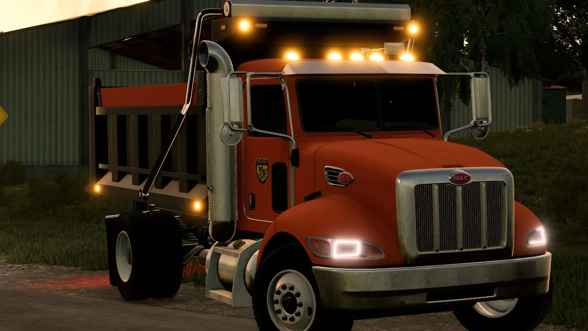 Peterbilt 340 dump truck v1.0 FS22 FS22 Mod Free Download