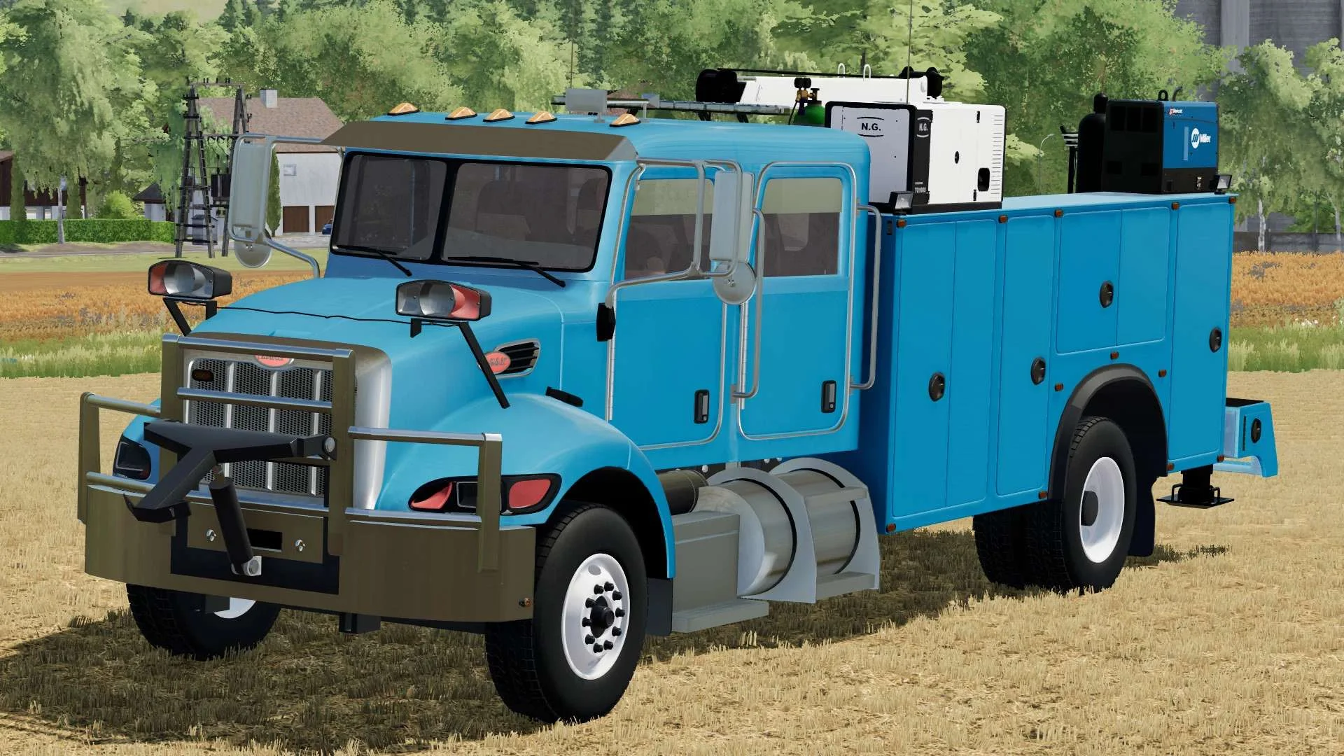 Peterbilt 340 Service Truck v1.0 FS22 FS22 Mod Free Download