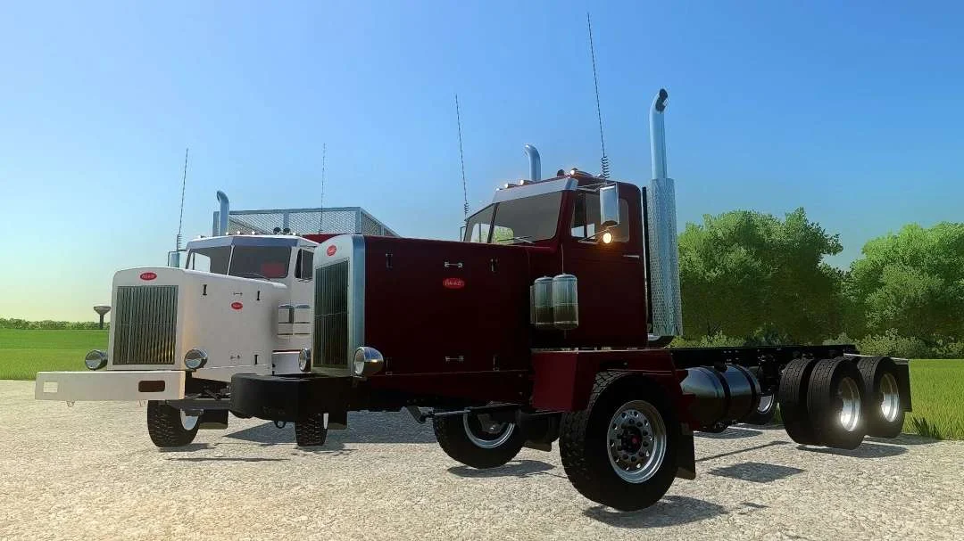 Peterbilt 346 Flatbed/AR Truck v1.0 FS22 FS22 Mod Free Download