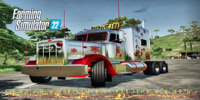 PETERBILT 388 CHRISTMAS v1.0 FS22 FS22 Mod Free Download