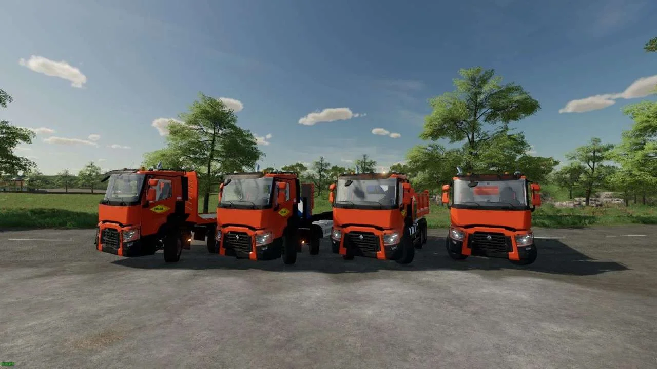 Renault C480 Public Works Pack v1.0 FS22 FS22 Mod Free Download