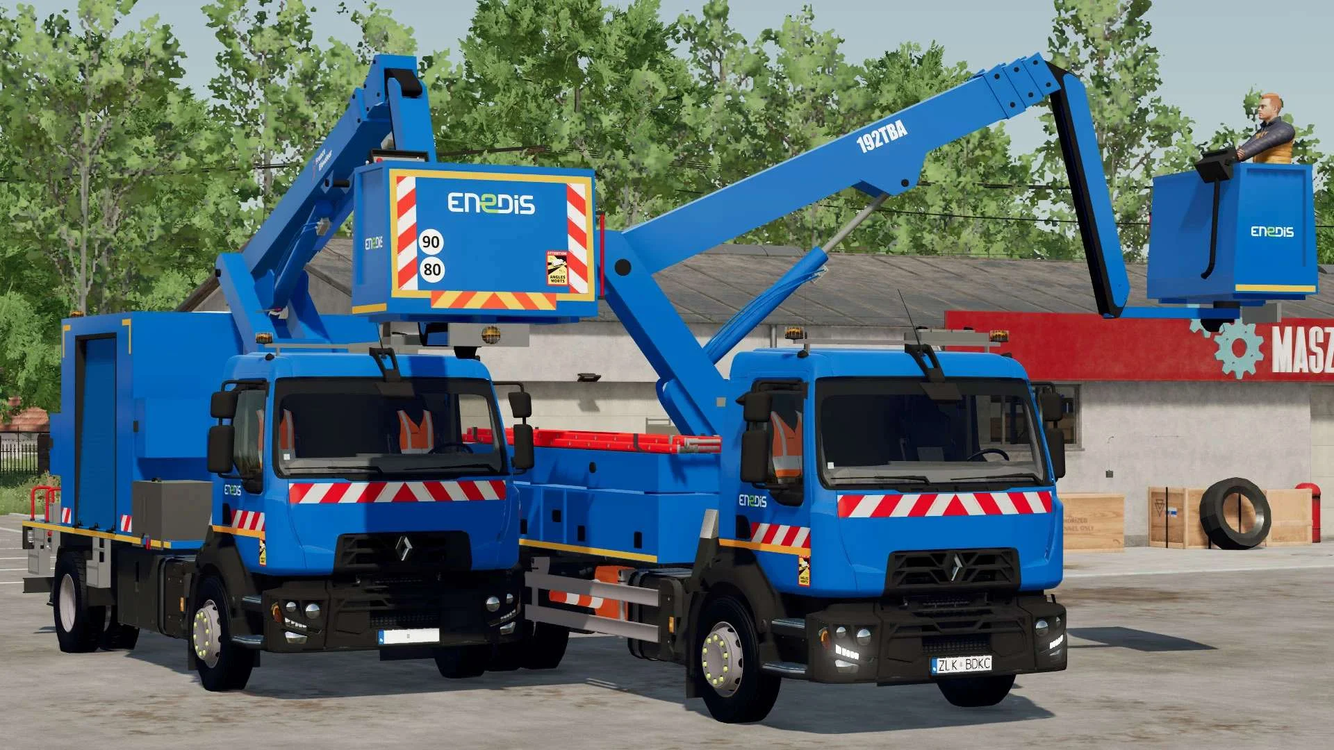Renault D14 Trucks with Platform v2.0 FS22 FS22 Mod Free Download
