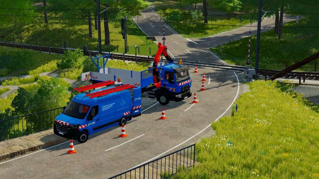 Renault D16 Crane (ENEDIS) v1.0.0.1 FS22 FS22 Mod Free Download