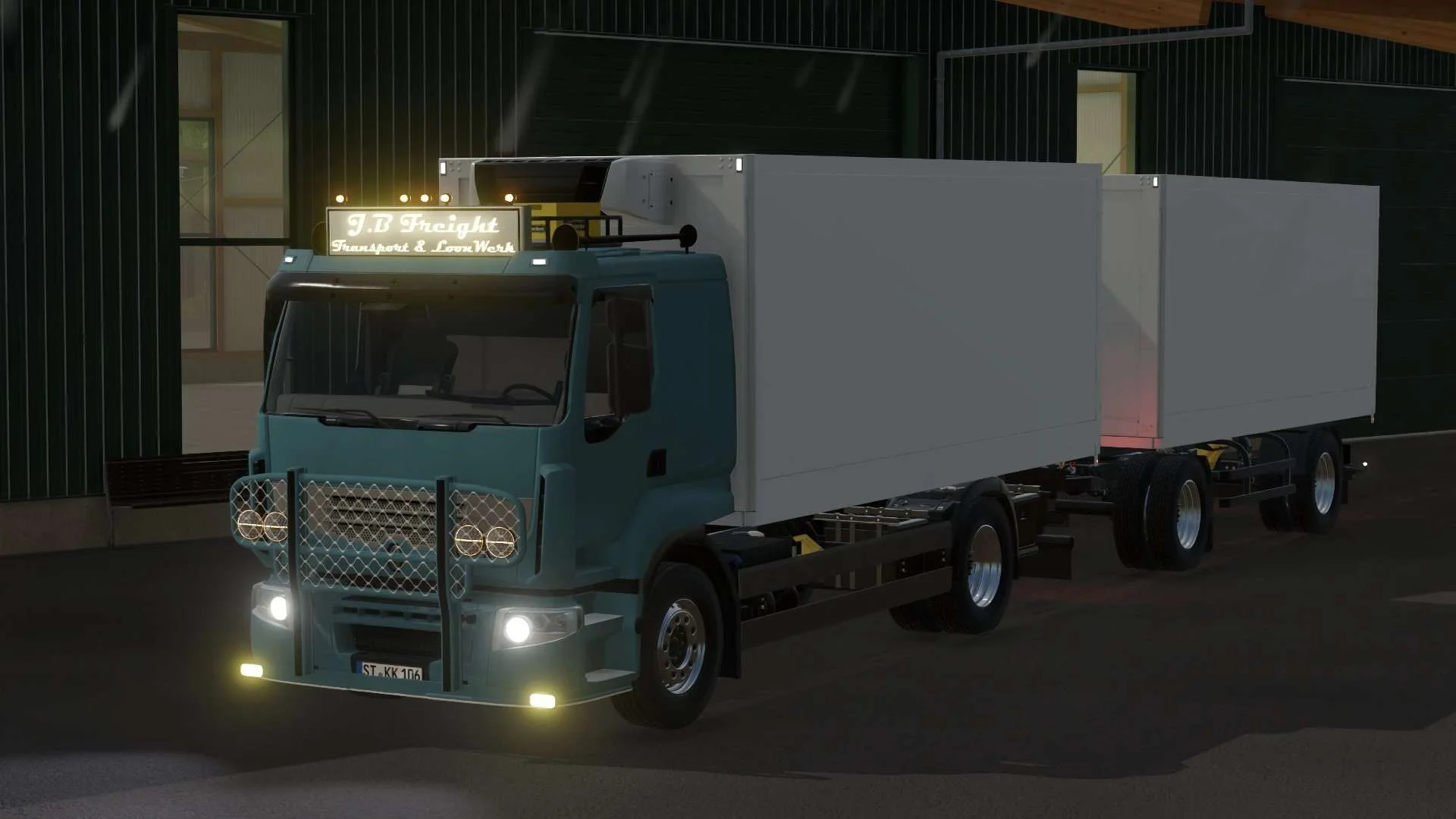 Renault Premium Сargo 4×2 J.B Freight EDIT V1.0 FS22 FS22 Mod Free Download