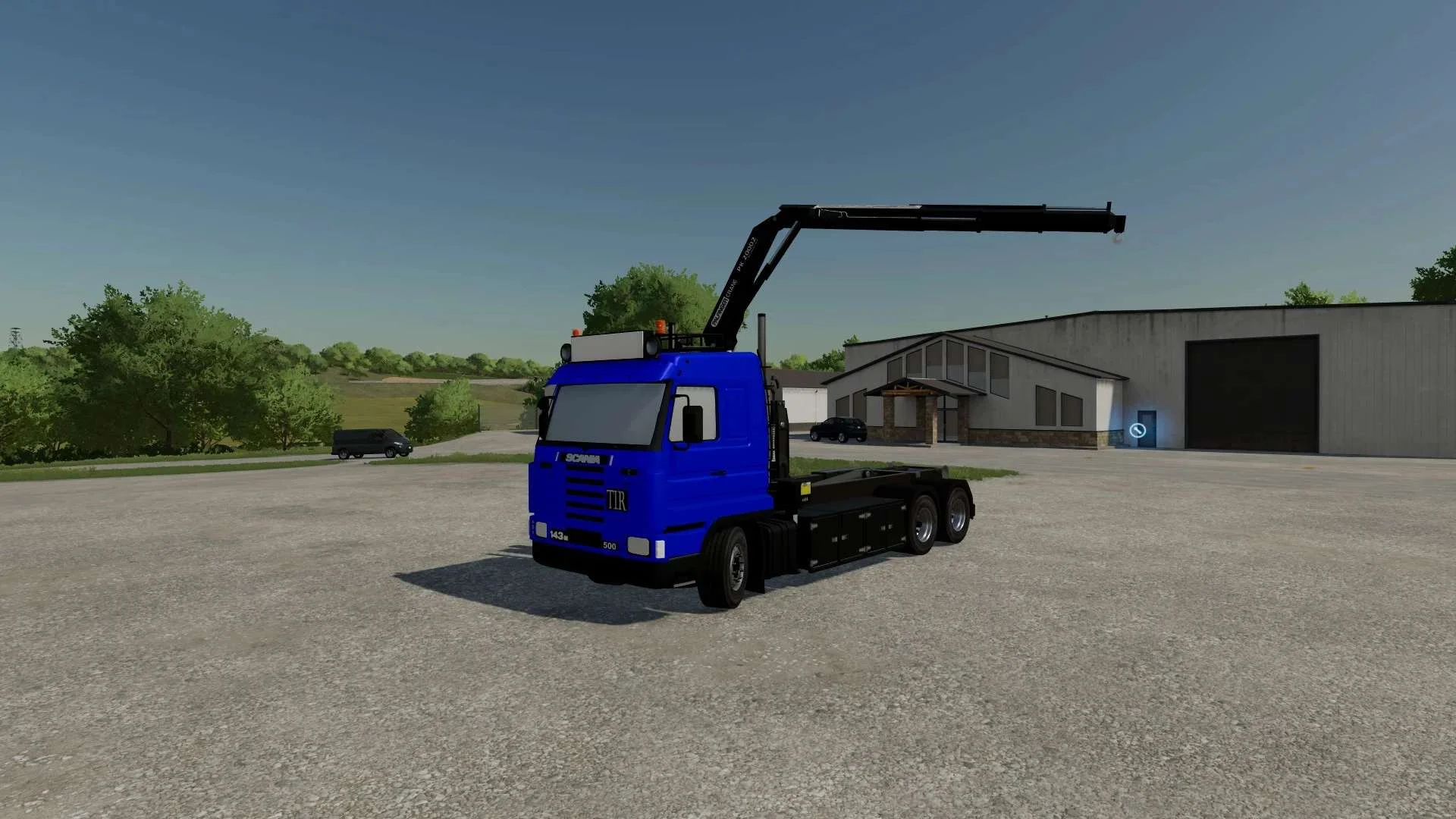 Scania 143M V8 Hooklift v1.0 FS22 FS22 Mod Free Download