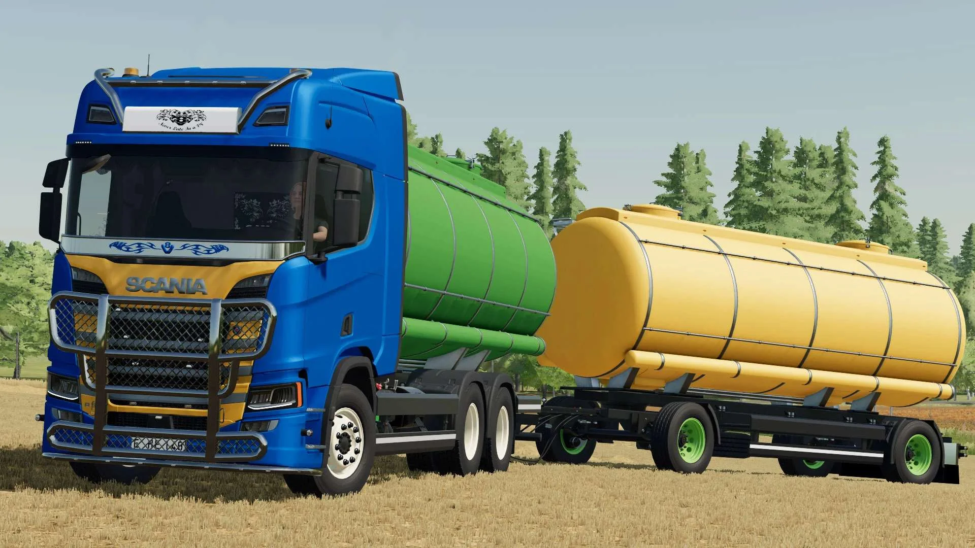 Scania R Liquid Transport Truck & Trailer v1.0 FS22 FS22 Mod Free Download
