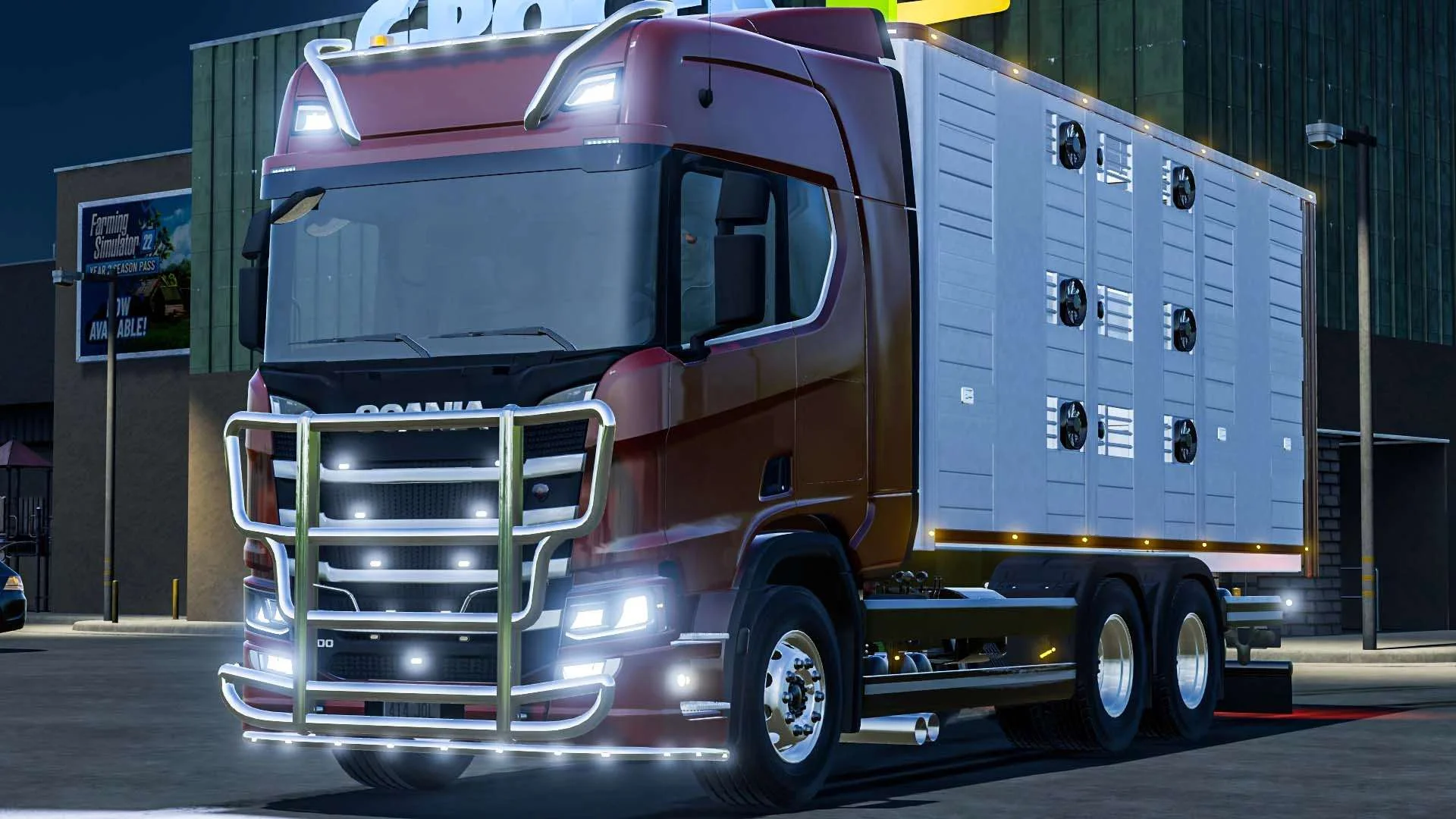 Scania R Tiertransporter V1.1 FS22 FS22 Mod Free Download