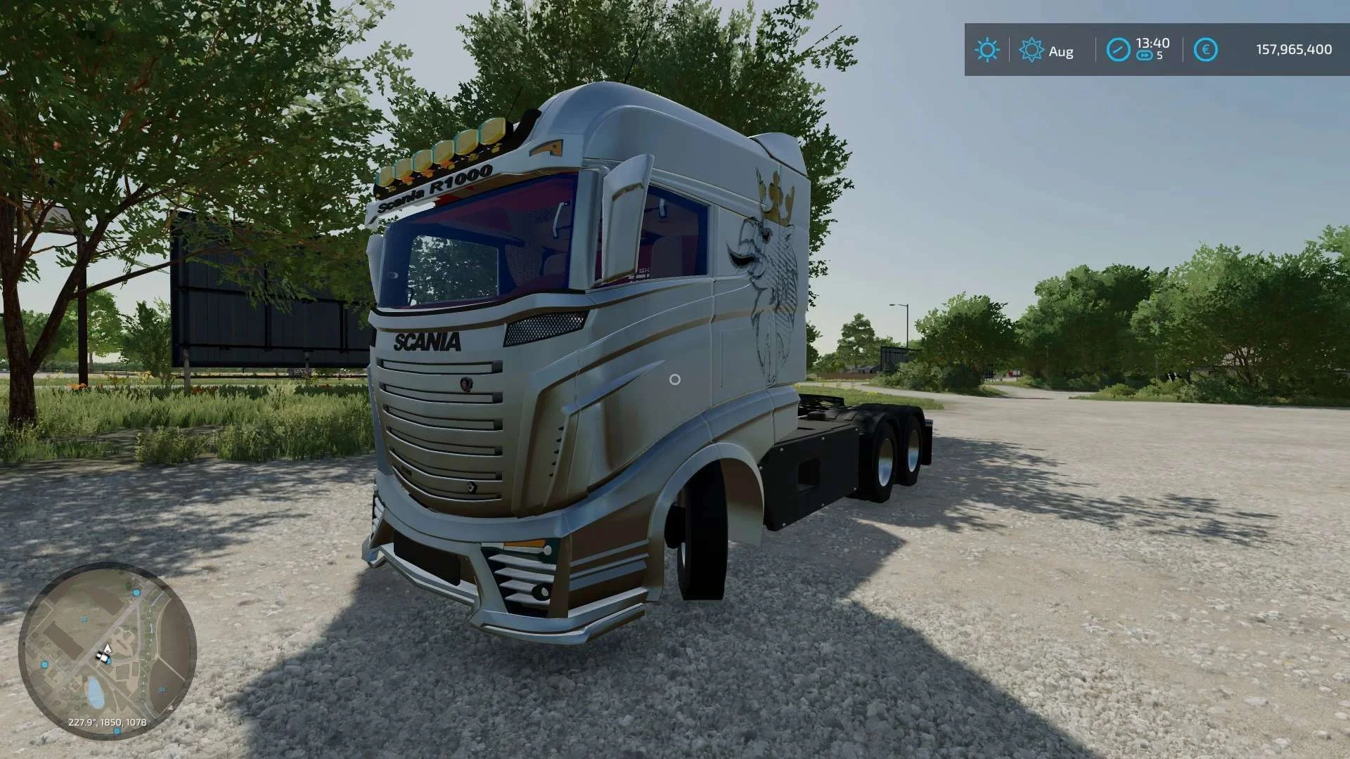 SCANIA R1000 ARGENT v1.0 FS22 FS22 Mod Free Download