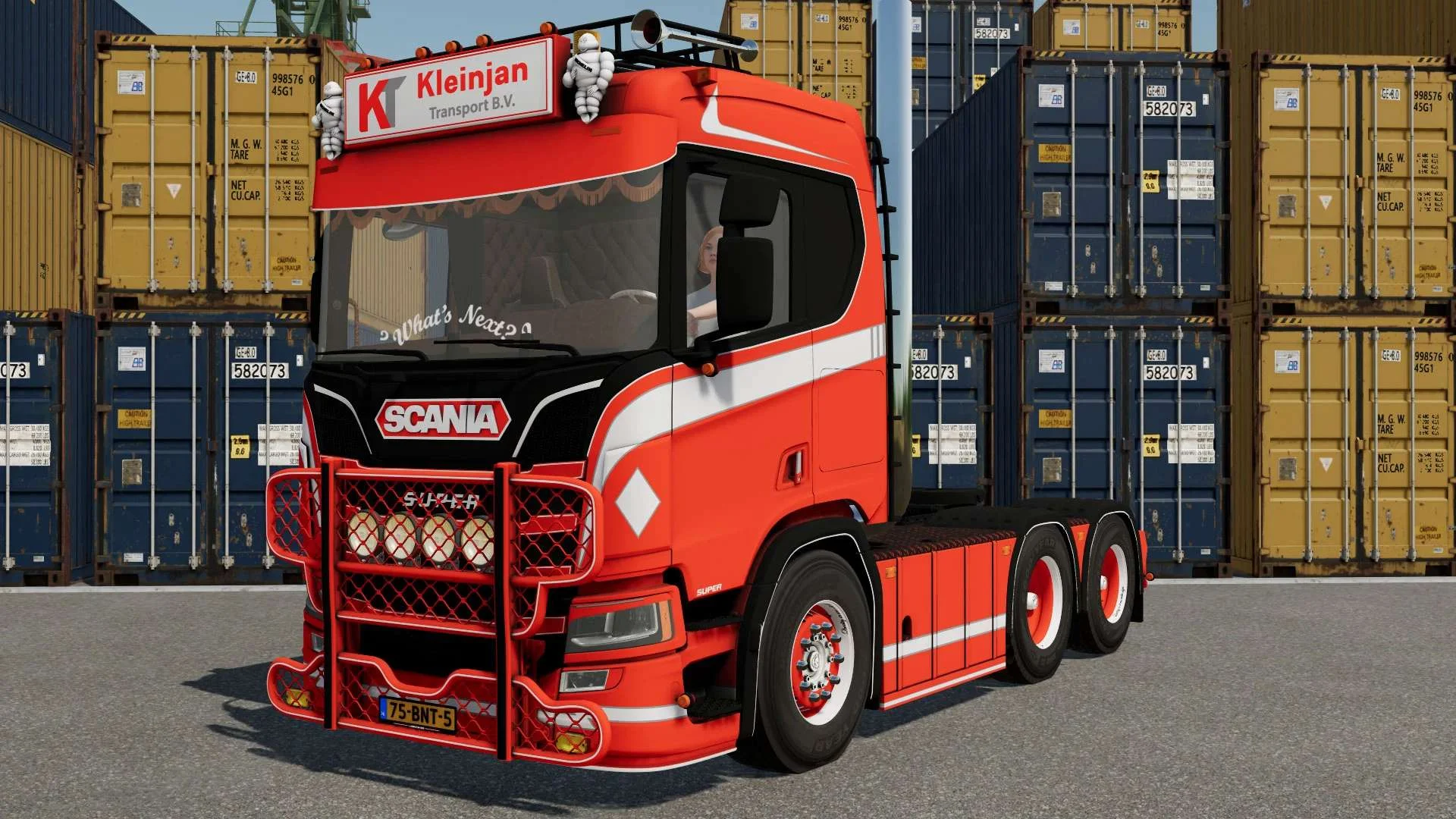 Scania R650 Kleinjan Transport B.V v1.0 FS22 FS22 Mod Free Download