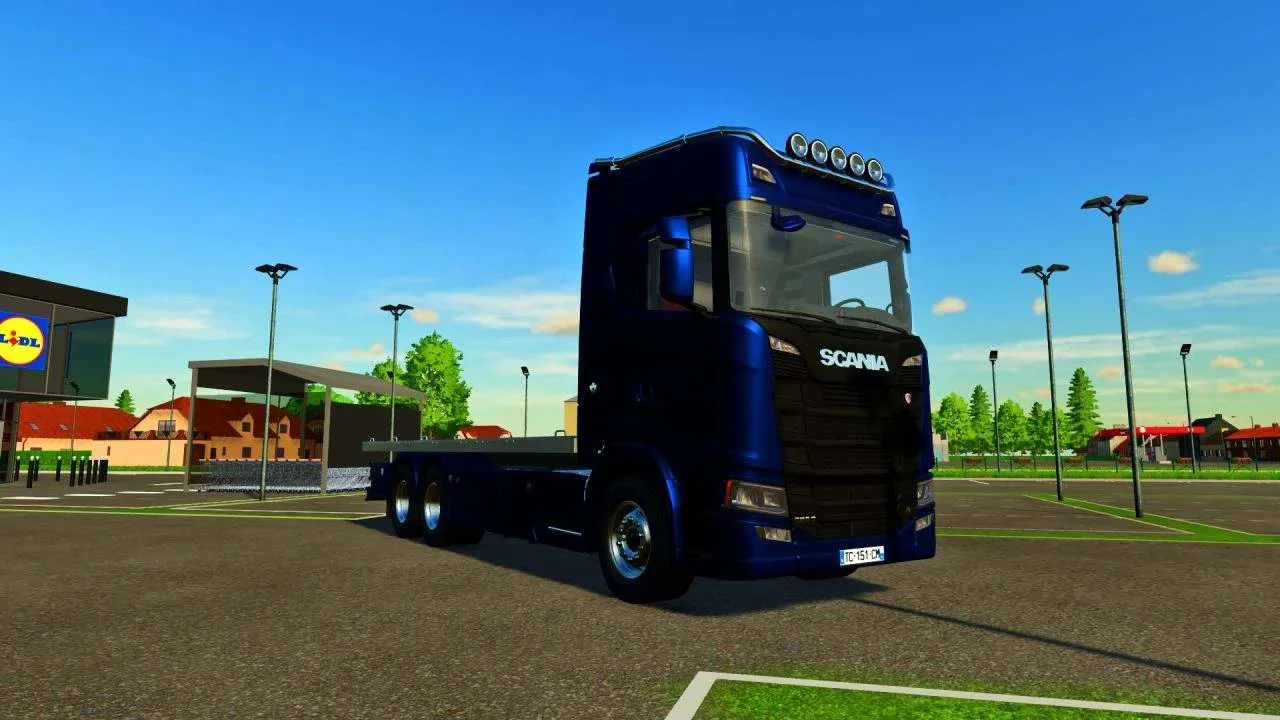 Scania S Flatbed trailer v1.0 FS22 FS22 Mod Free Download