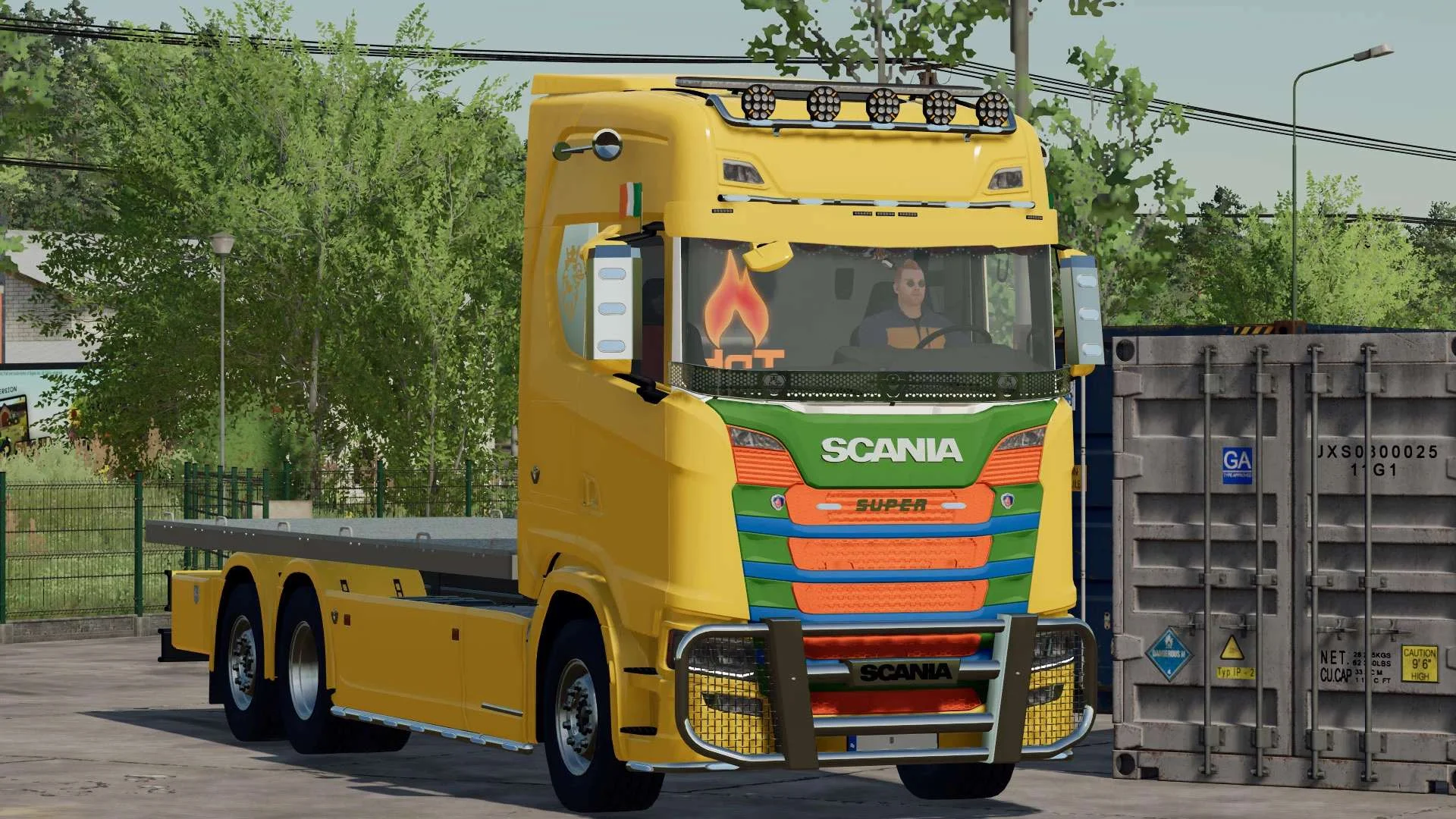 Scania S520/730 V8 Flatbed v1.0 FS22 FS22 Mod Free Download