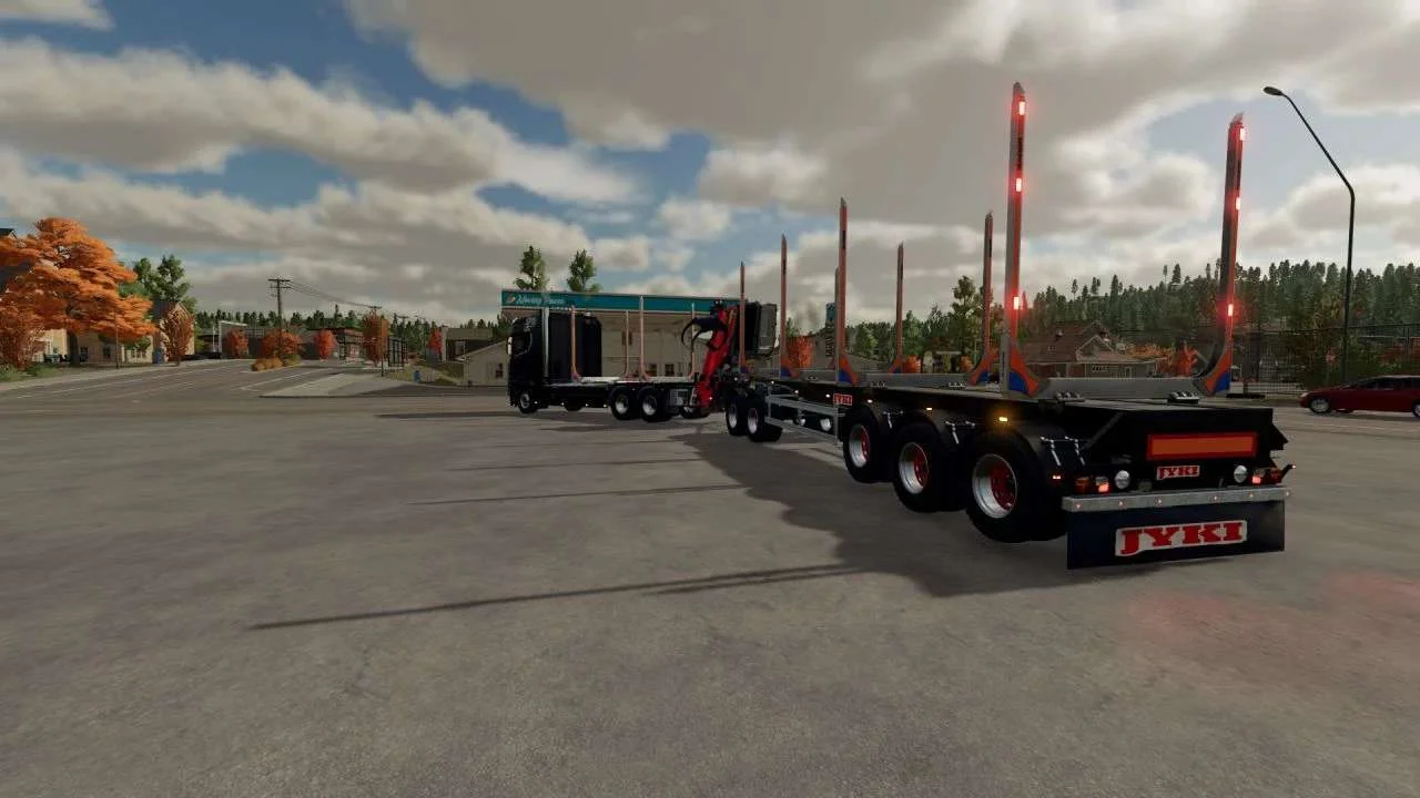 Scania Timber truck + trailer V1.0 FS22 FS22 Mod Free Download