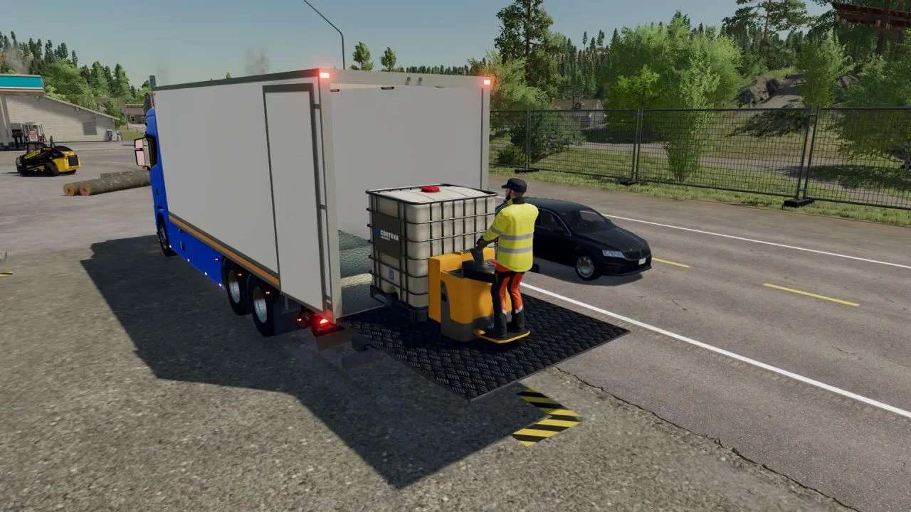 Scania with tail lift v1.0 FS22 FS22 Mod Free Download