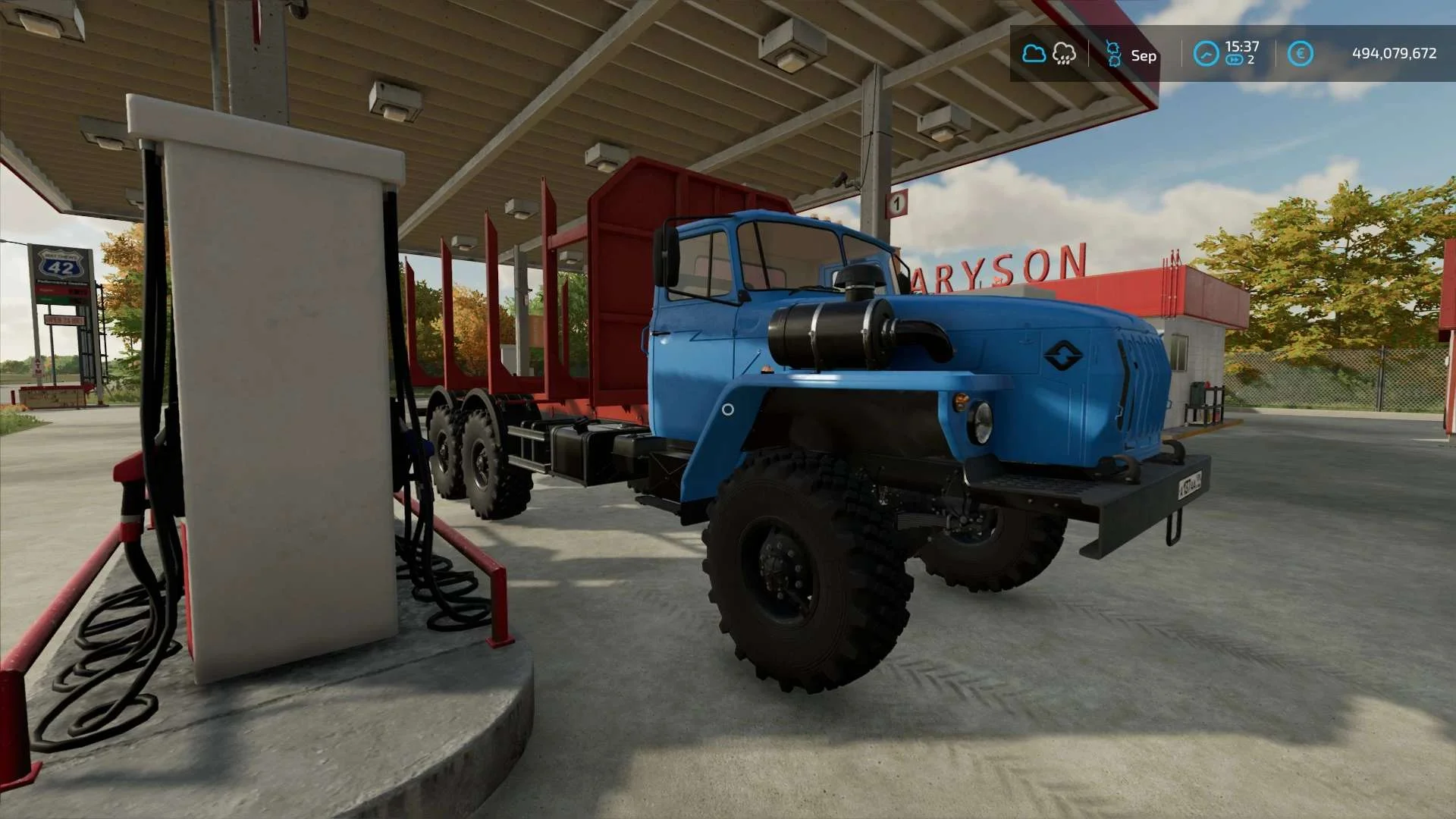 URAL 4320-60 UST-5453 Timber v1.0 FS22 FS22 Mod Free Download