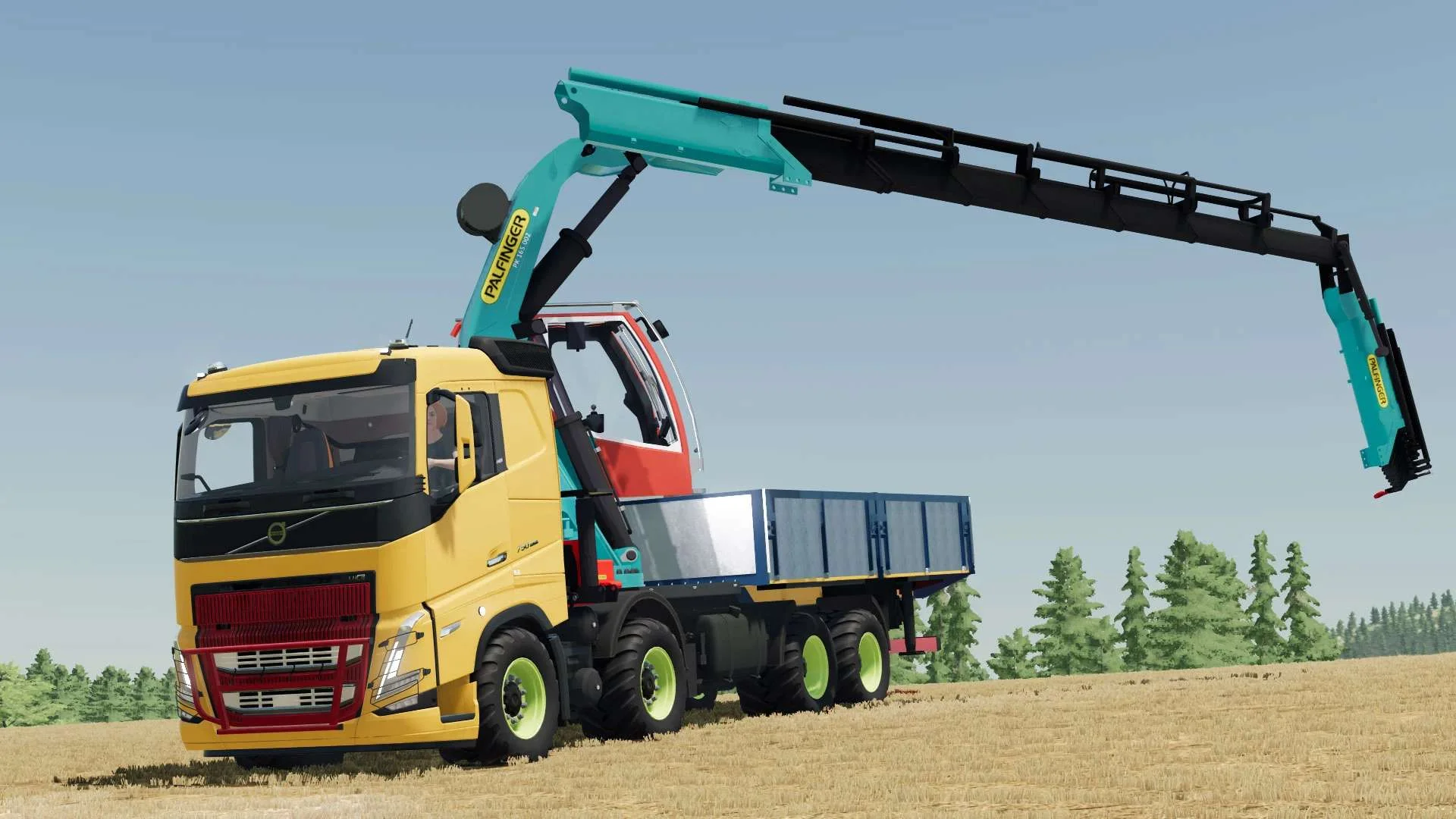 Volvo FH Truck with Palfinger Crane v1.0 FS22 FS22 Mod Free Download