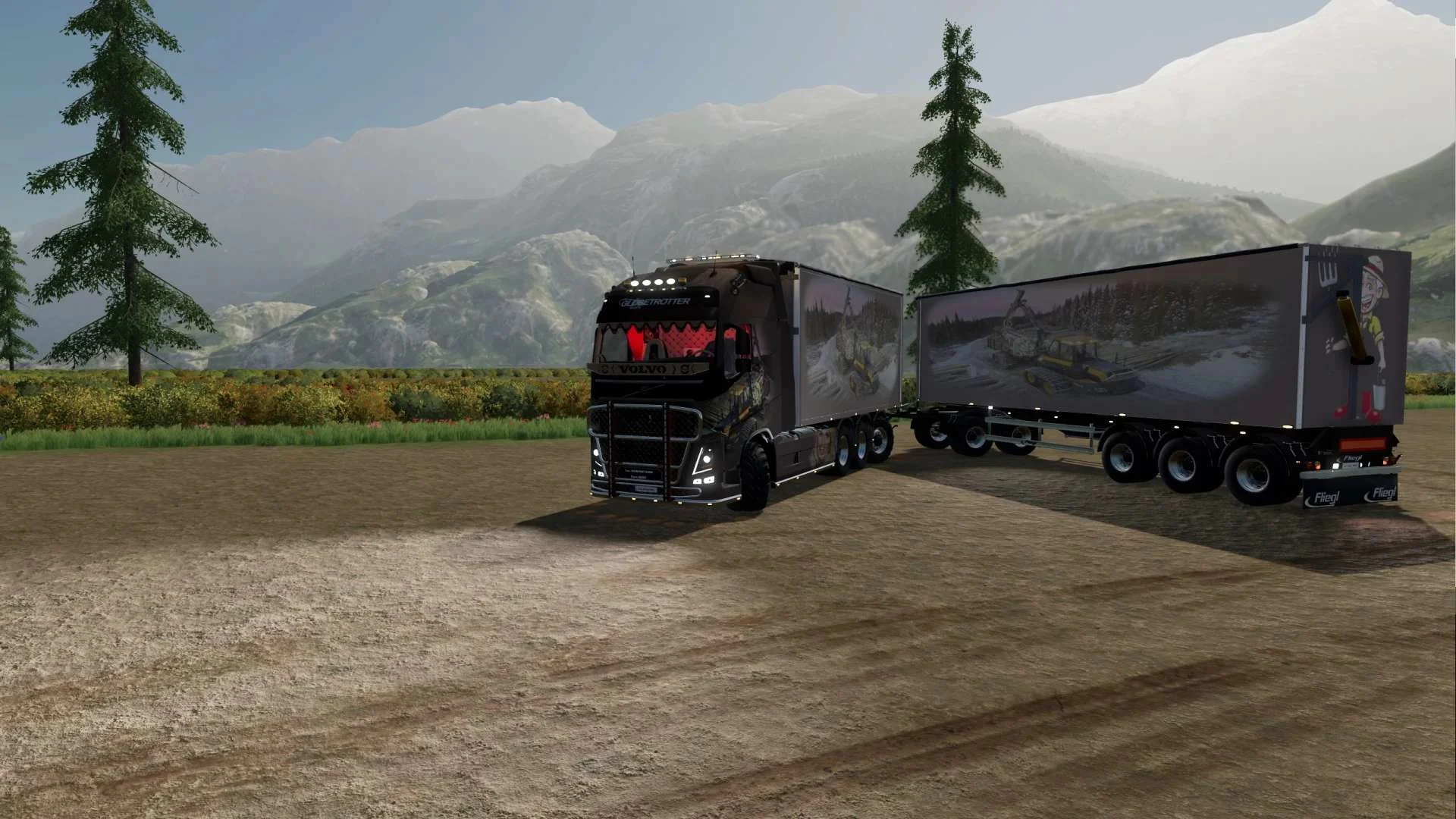 Volvo FH16 2019 Woodchips Truck Pack v1.0 FS22 FS22 Mod Free Download
