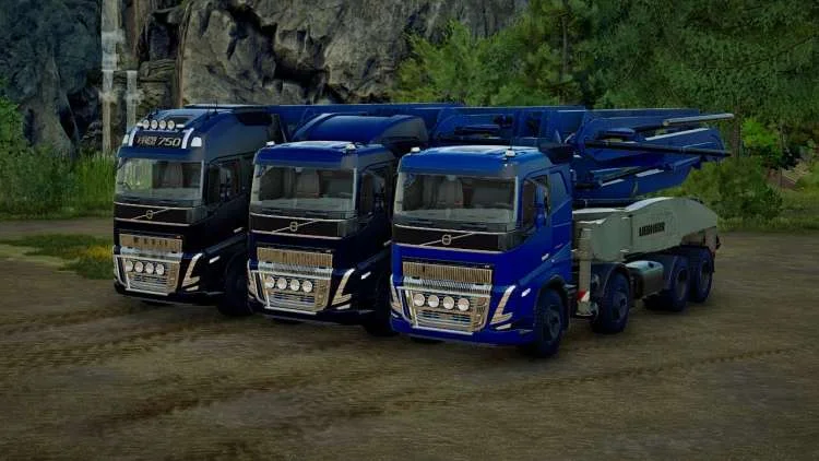 Volvo FH16 concretepump v1.0 FS22 FS22 Mod Free Download