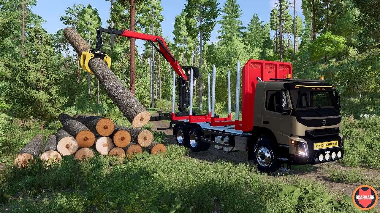Volvo FMX Forestry V1.0 FS22 FS22 Mod Free Download