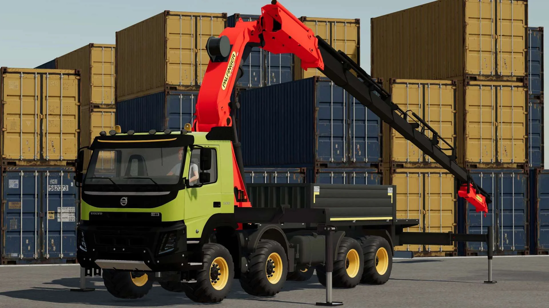 Volvo FMX Truck with Palfinger Crane v1.0 FS22 FS22 Mod Free Download