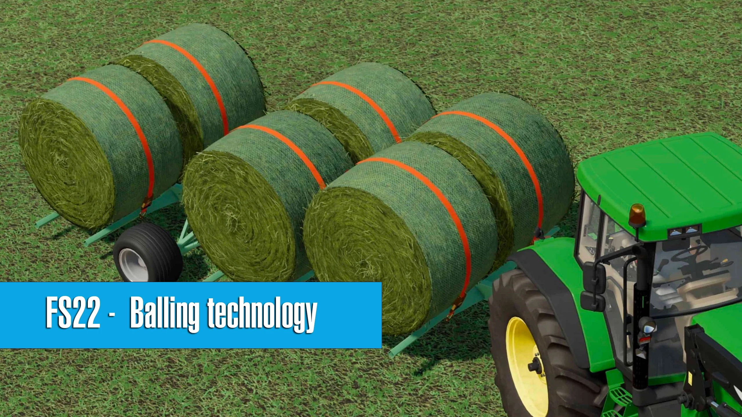 Balling technology and hay on Farming Simulator 22 FS22 Mod Free Download