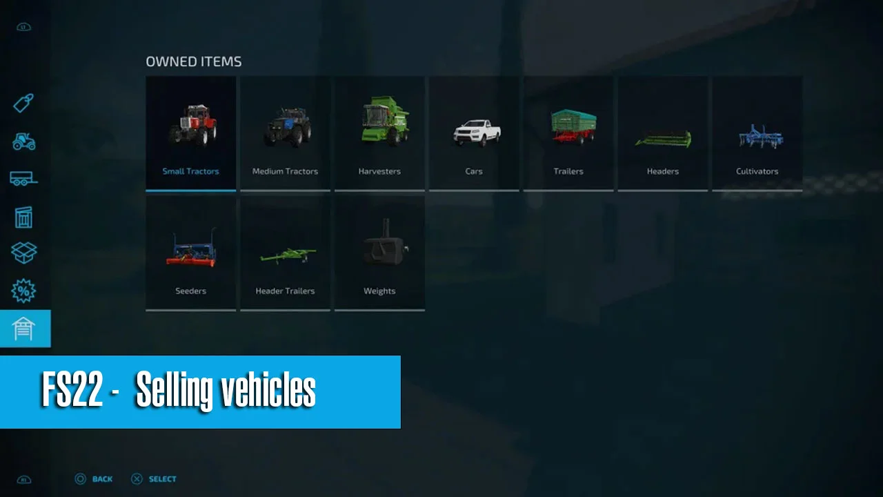 Farming Simulator 22 – Selling vehicles FS22 Mod Free Download