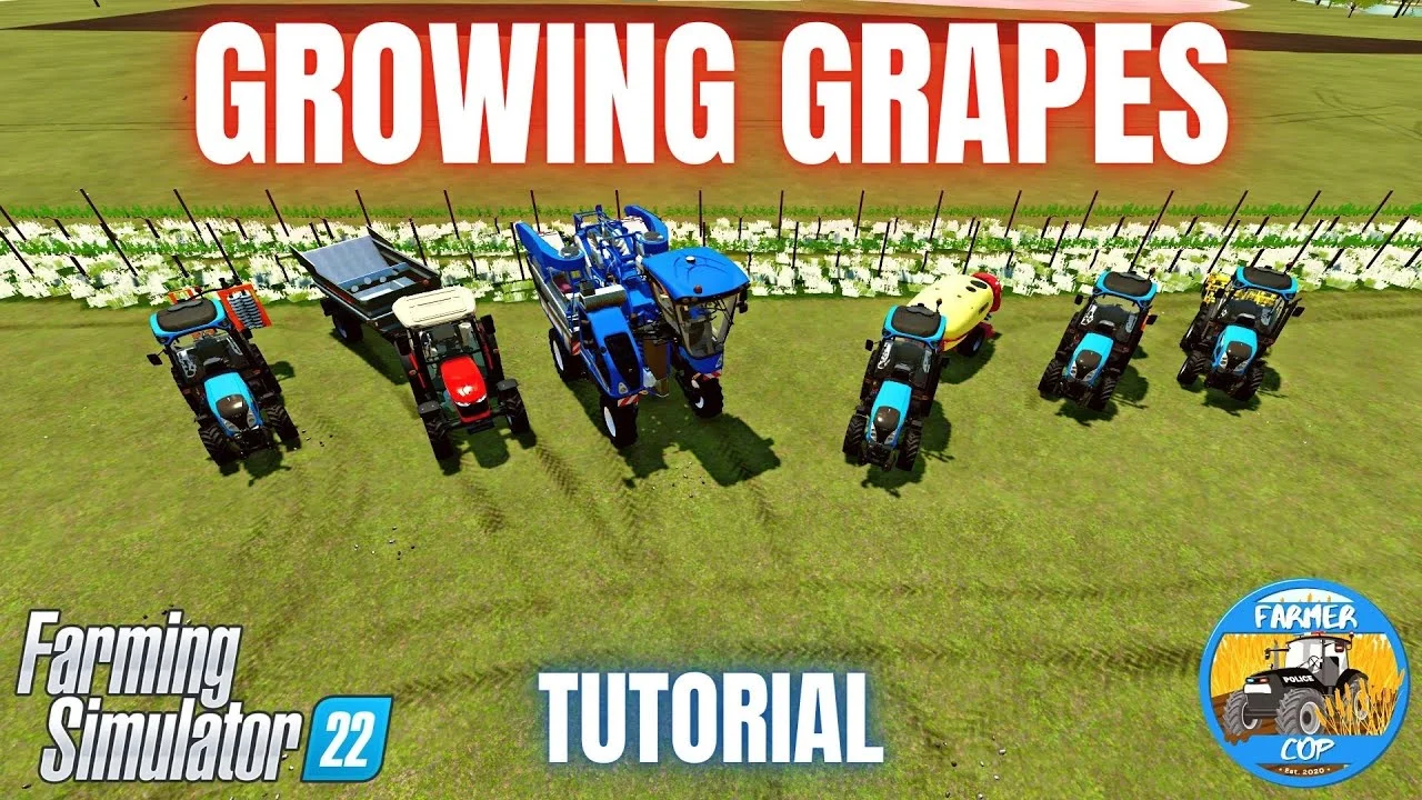 How to grow grapes in Farming Simulator 22 FS22 Mod Free Download