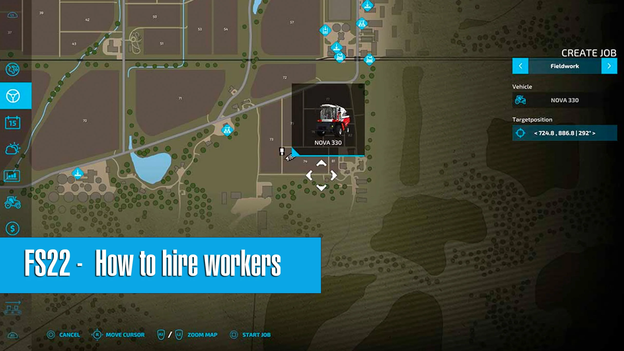 How to hire workers in Farming Simulator 22 FS22 Mod Free Download