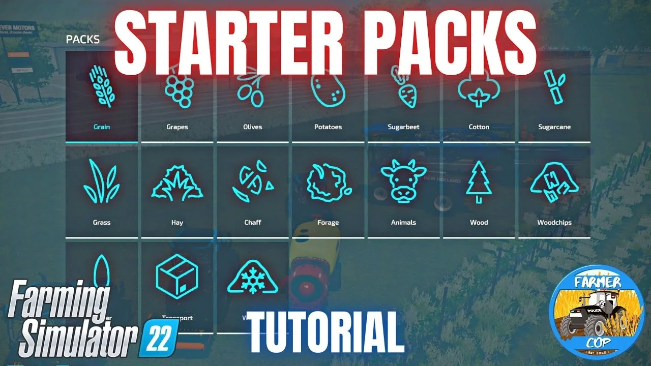 What is Starter Packs in Farming Simulator 22 FS22 Mod Free Download