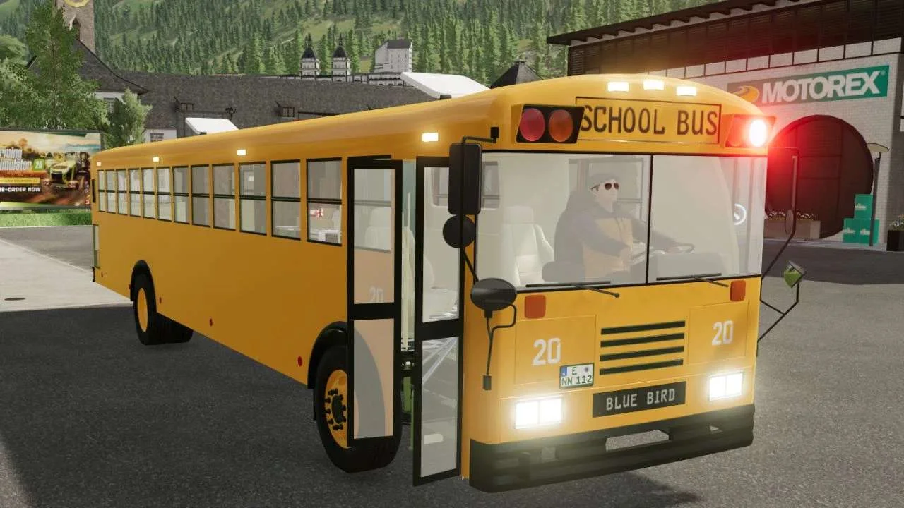 1991 Blue Bird v1.0 FS22 FS22 Mod Free Download