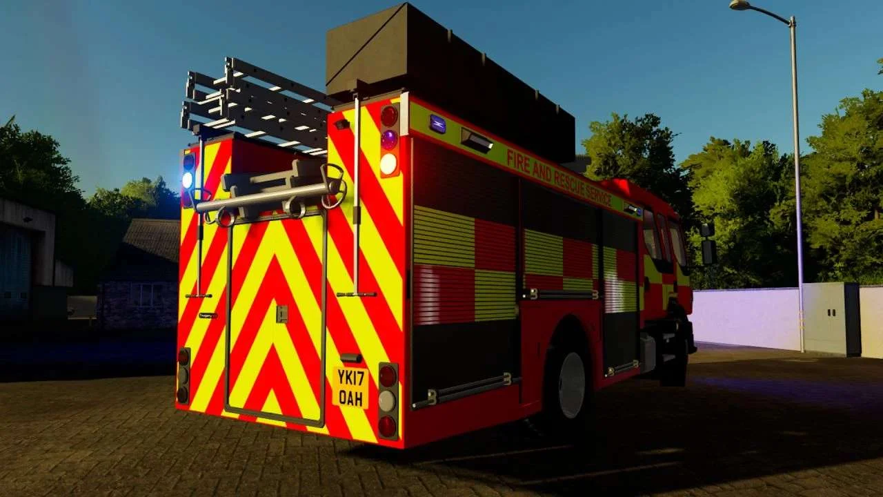 2017 Volvo FL UK Fire Service v1.0 FS22 FS22 Mod Free Download
