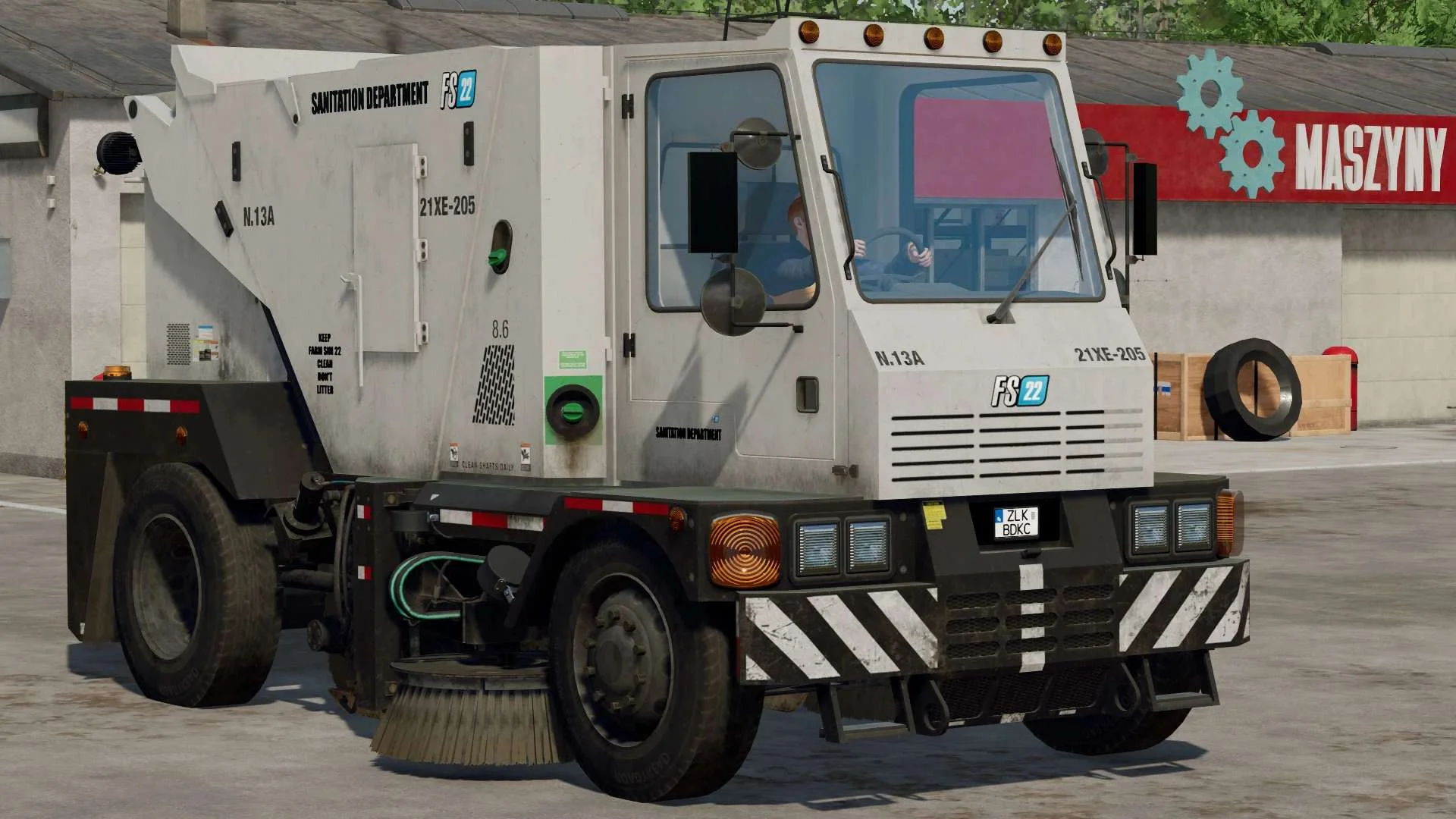 21XE-205 Sweeper v2.0 FS22 FS22 Mod Free Download
