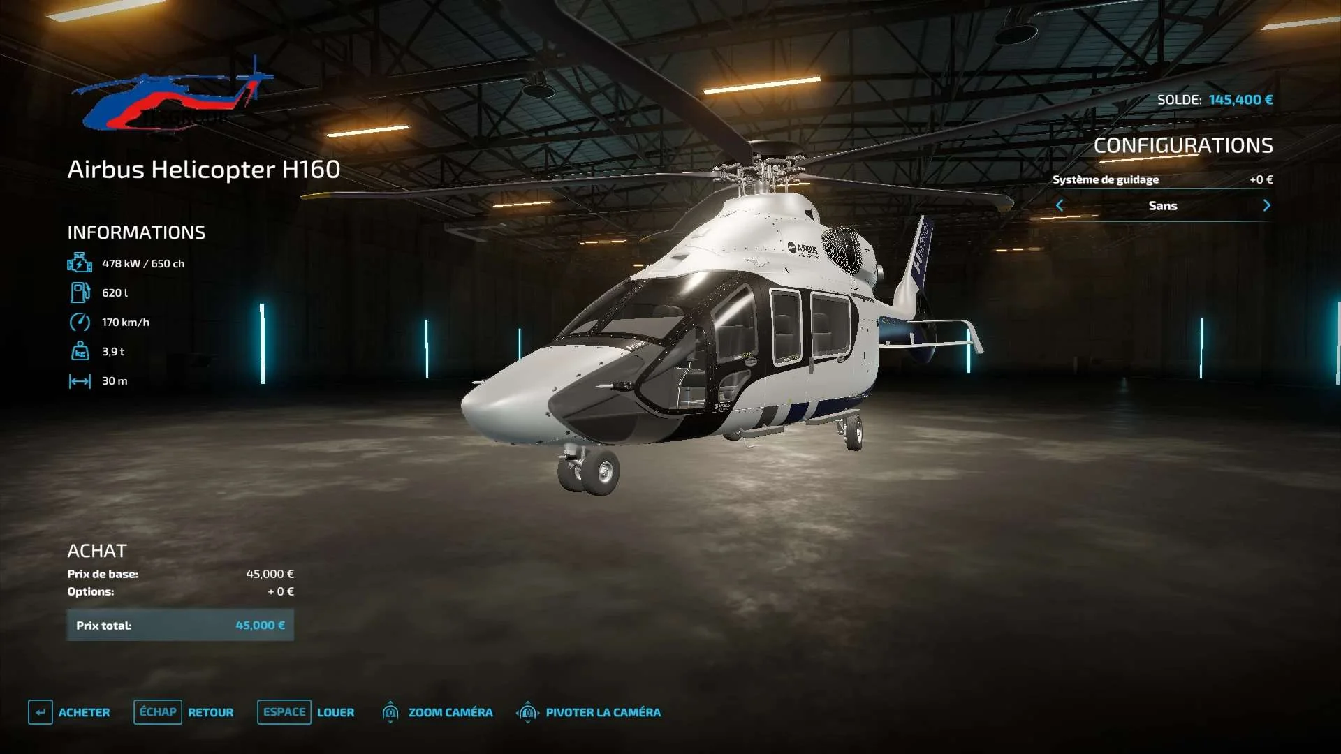 Airbus H 160 v2.0 FS22 FS22 Mod Free Download