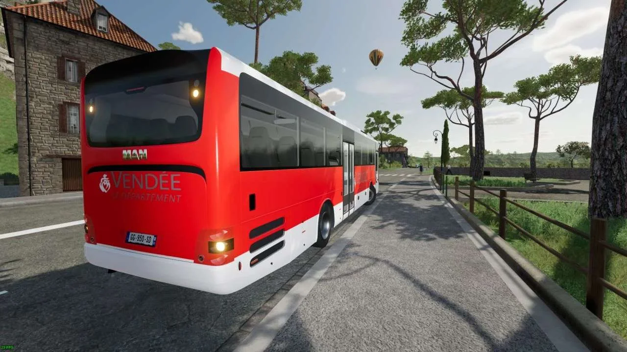 Bus Man Intercity – Vendee Le Departement 85 V2.1 FS22 FS22 Mod Free Download