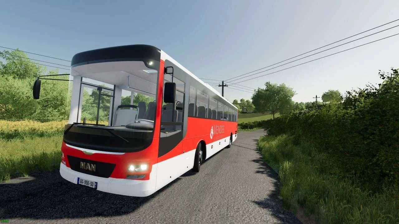 Bus Man Intercity Vendée Le Département 85 v1.1 FS22 FS22 Mod Free Download