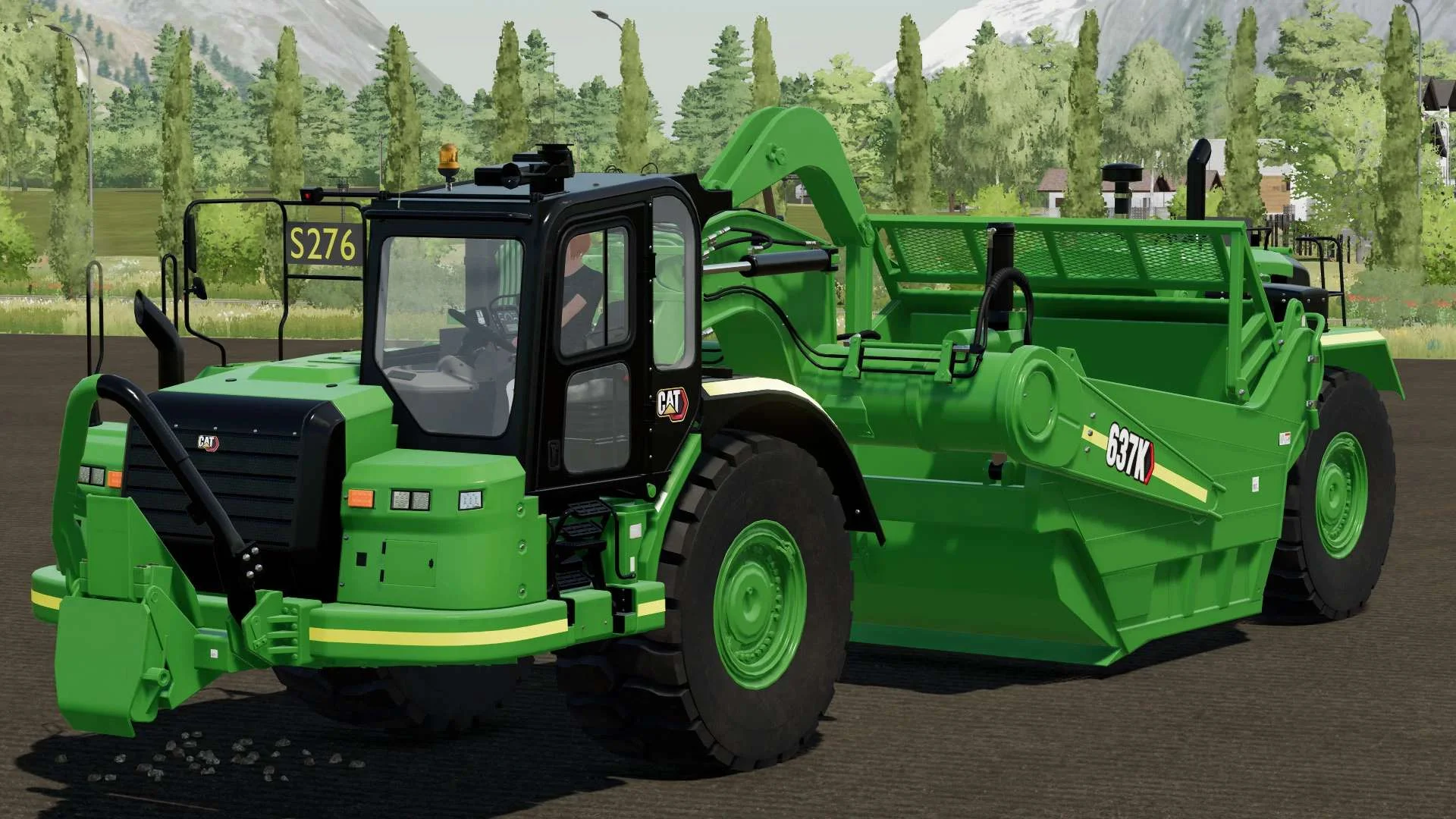 CAT 637K Open Bowl Scraper v1.0 FS22 FS22 Mod Free Download
