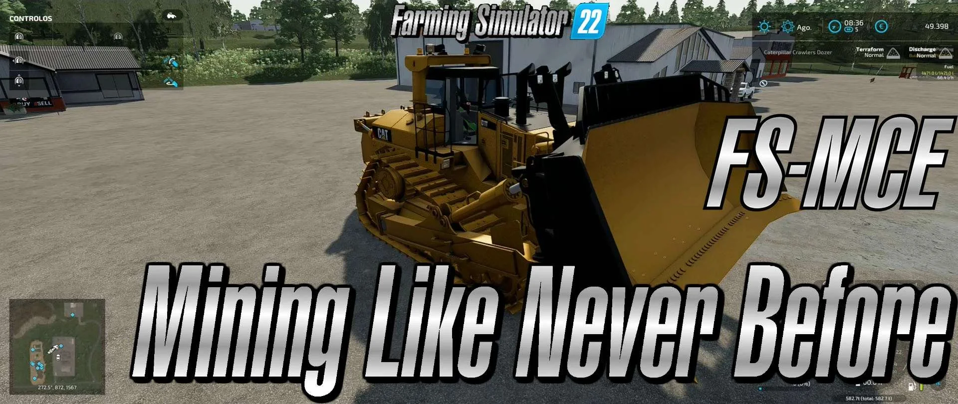 CAT D11T v1.0 FS22 FS22 Mod Free Download