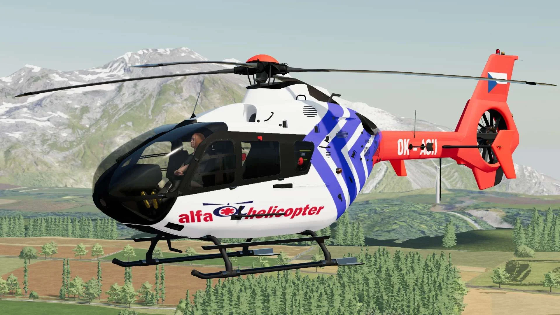 EC 135 Alfa Helicopter v1.0 FS22 FS22 Mod Free Download