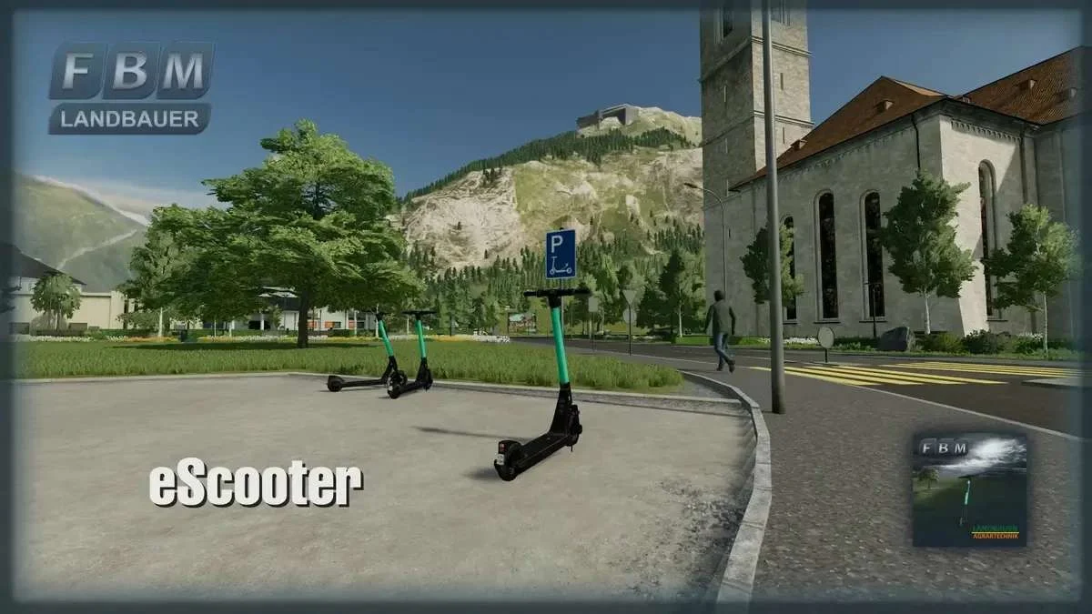 eScooter v1.0 FS22 FS22 Mod Free Download